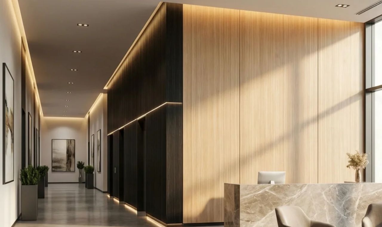 Blackwood Wall Panels for Modern Commercial Interiors – Wall Panel Mall
