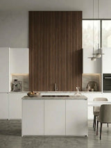 Walnut WPC Fluted 3D Wall Panels |  48 sq. ft./Box