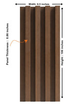 Walnut WPC Fluted 3D Wall Panels |  48 sq. ft./Box