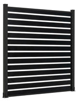 6x6 black aluminum fence semi privacy design durable backyard and garden fence