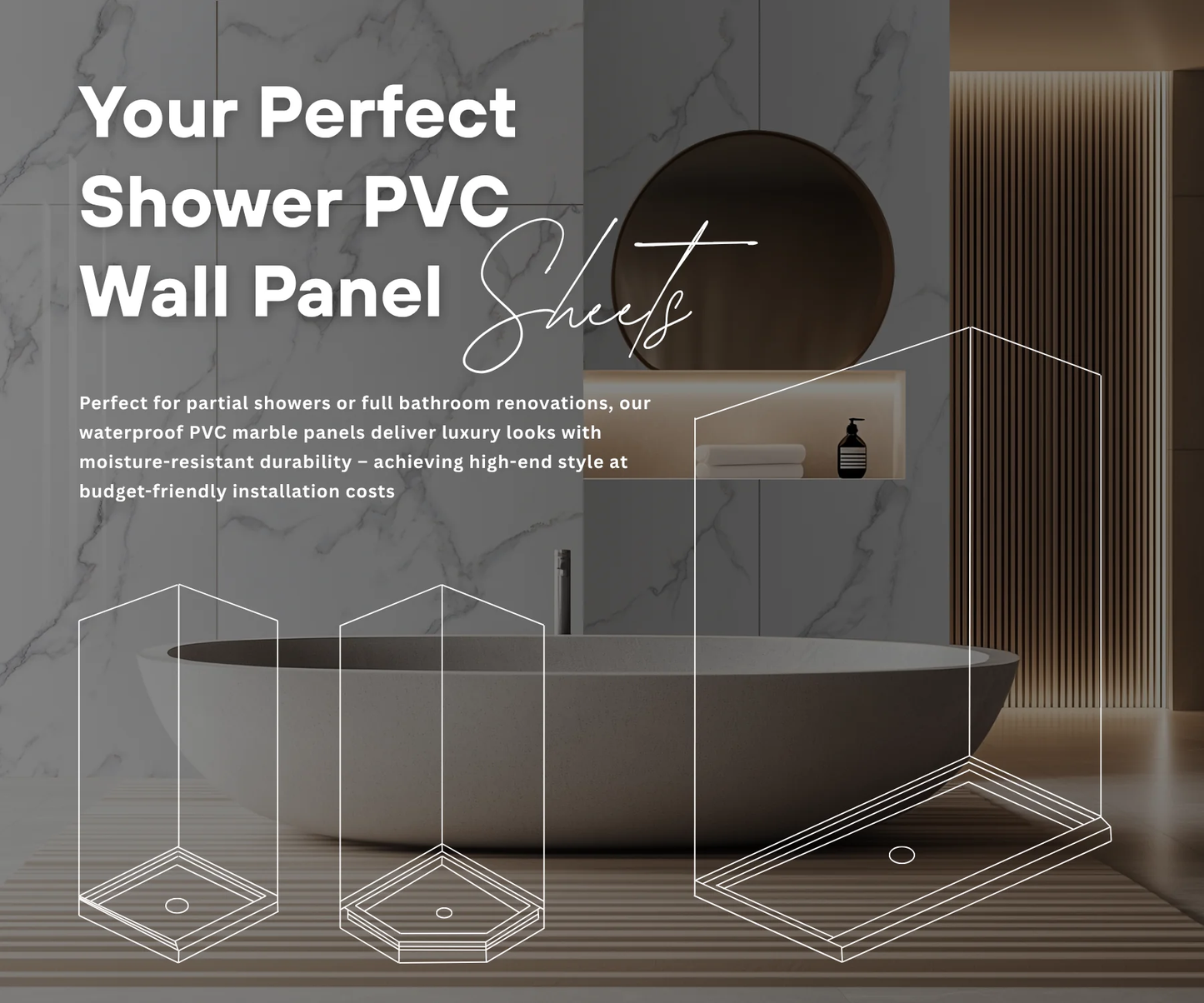 PVC Marble Sheets Wall Panel Specifications | NewGen Depot