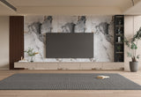 PVC 3D Marble Sheet Blue-Brown Veined. NewGen Depot. Tv Wall Design