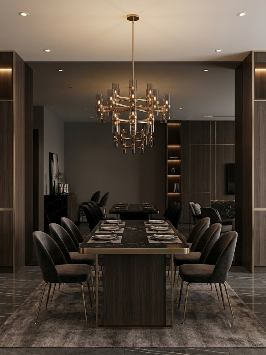 Black Mirror Wood Veneer Panel – 9x4 ft, Fireproof, Waterproof & Scratch-Resistant