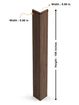 Walnut WPC Fluted 3D Wall Panels |  48 sq. ft./Box
