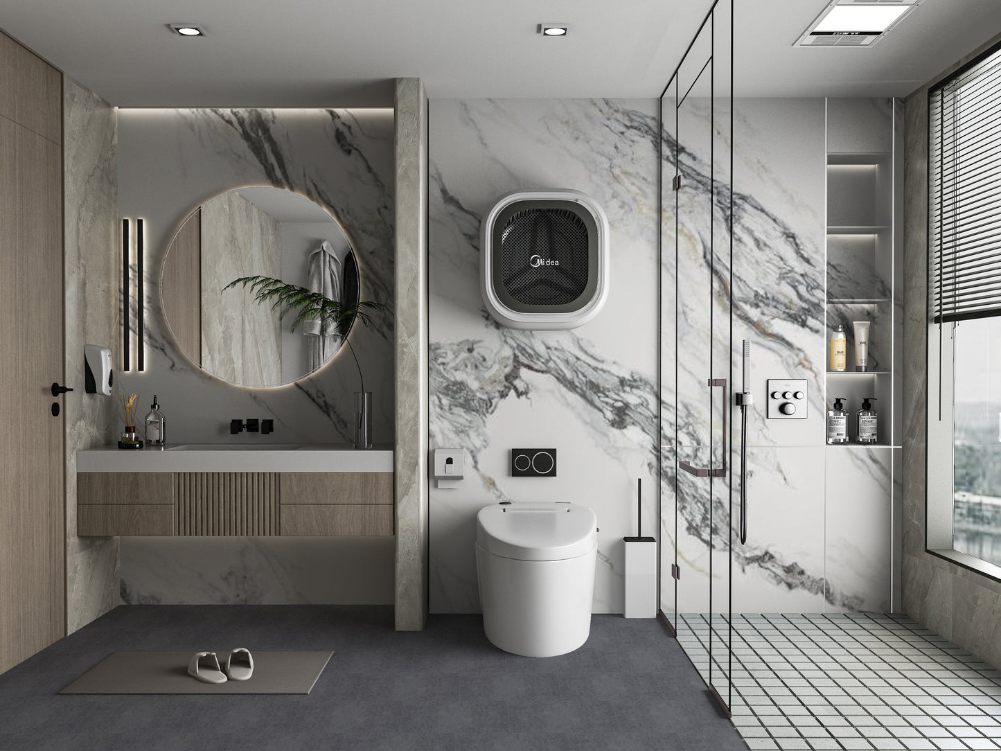 PVC 3D Marble Sheet Regal Harmony Marble. NewGen Depot. Bathroom Design From PVC Marble Sheets