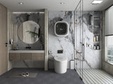 PVC 3D Marble Sheet Blue-Brown Veined. NewGen Depot. Bathroom Design From PVC Marble Sheets