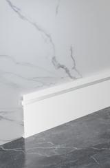 White Aluminum LED Skirting Baseboard Channel System