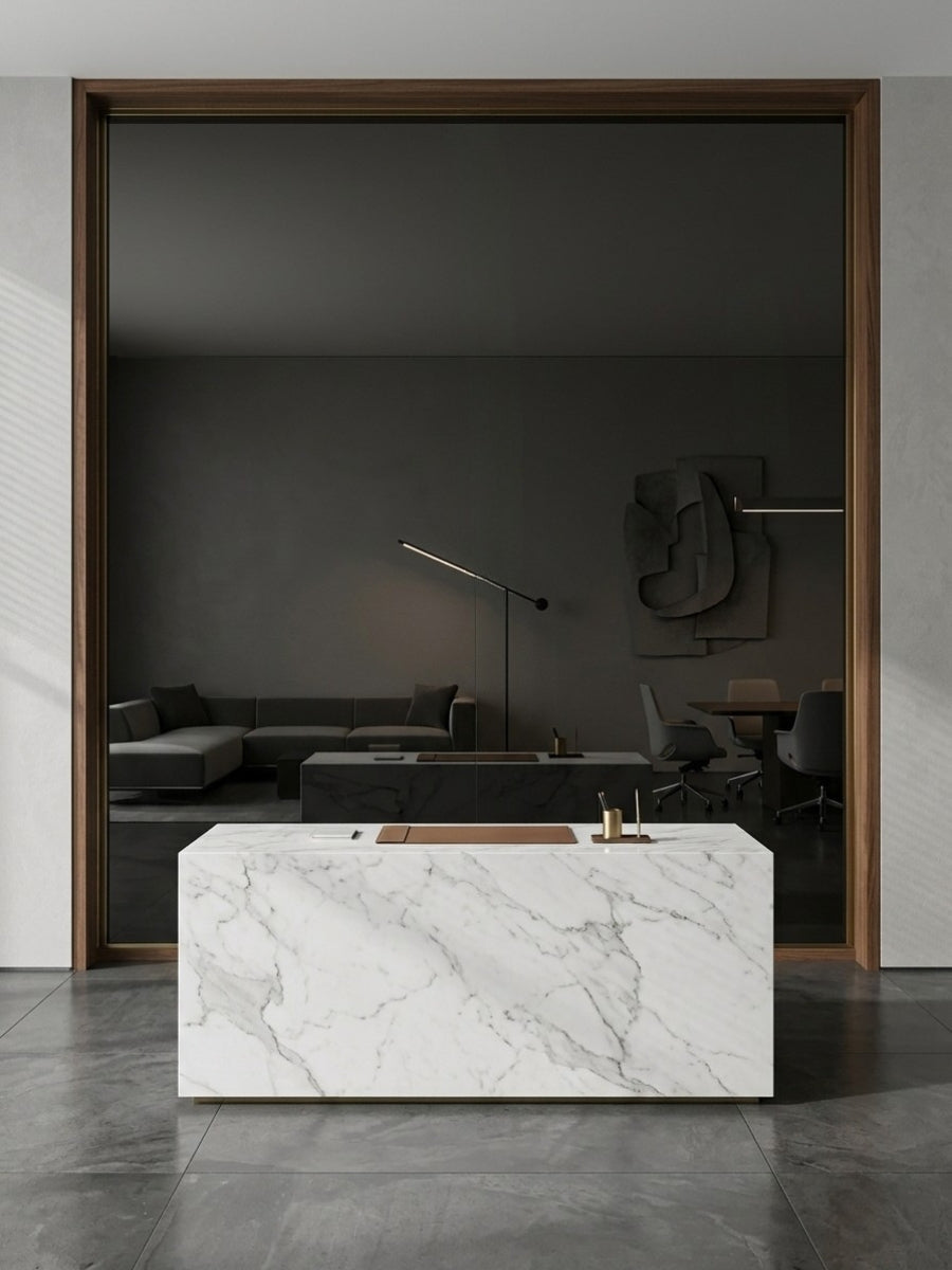 Black Mirror Wood Veneer Panel – 9x4 ft, Fireproof, Waterproof & Scratch-Resistant