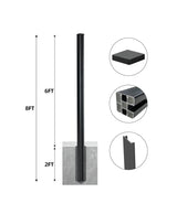8 Ft In-Ground Fence Post