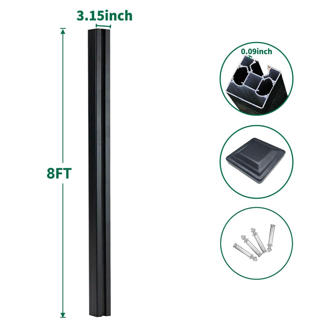 8ft gate post for fence