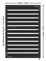 semi privacy aluminum gate 4 ft wide 6 ft high for backyard entrance