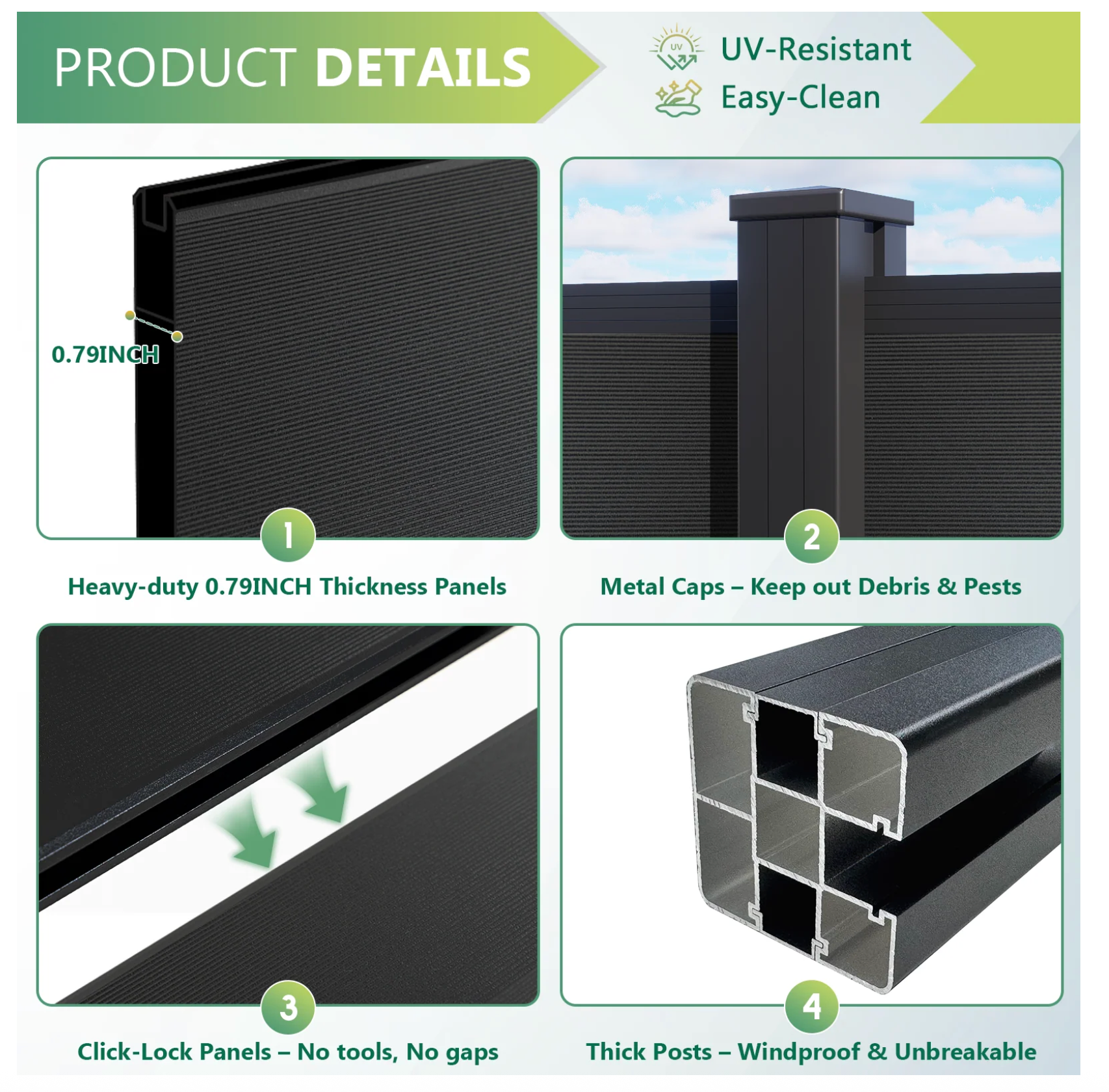 Aluminum Fence Product Details 