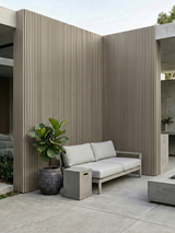 Exterior ancient wood WPC wall panels for stylish outdoor spaces