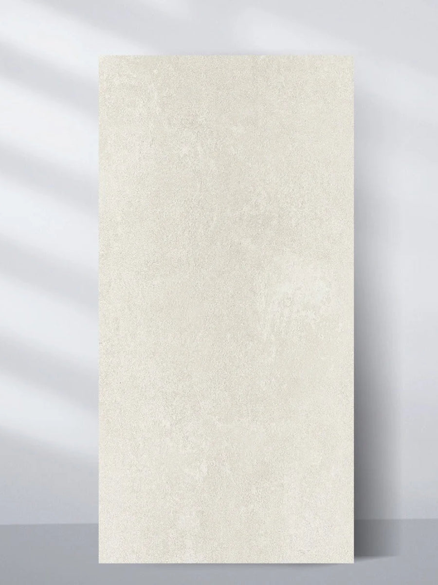 Single beige stone-look PVC sheet with a subtle rough texture