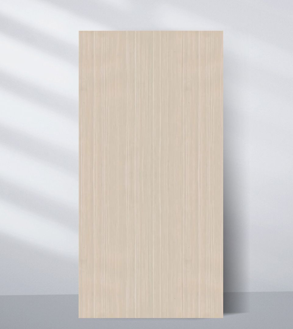 9x4 ft Nordic birch wood veneer panel with a light natural finish and fine vertical grain