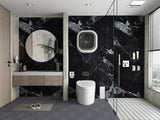 Black PVC Marble Sheets bathroom design 