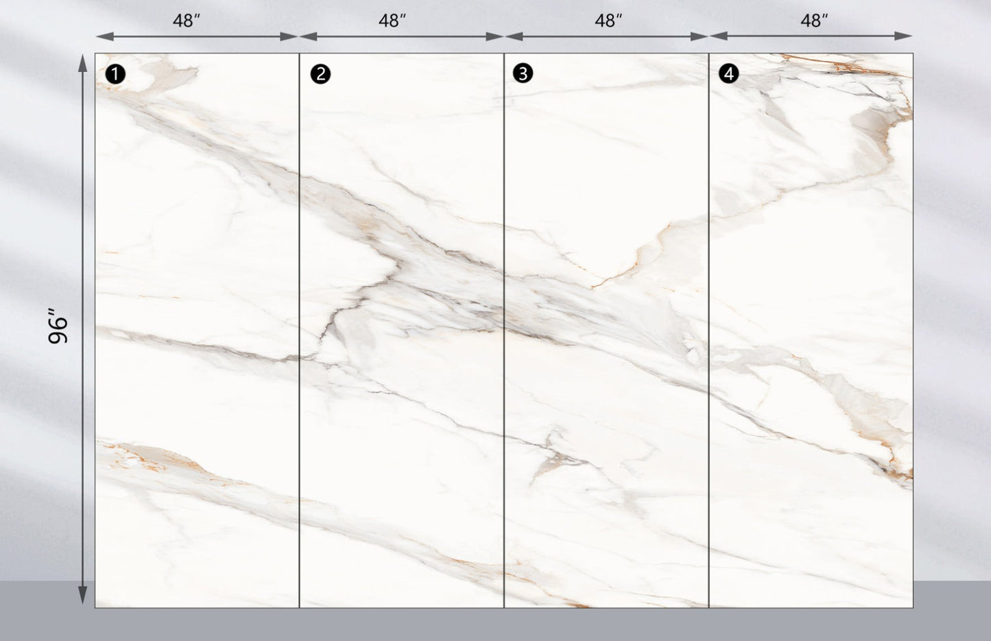 Book match 3D wall panels design