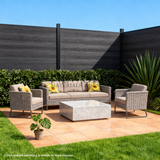 Black composite fence panels co-extrusion wholesale discount