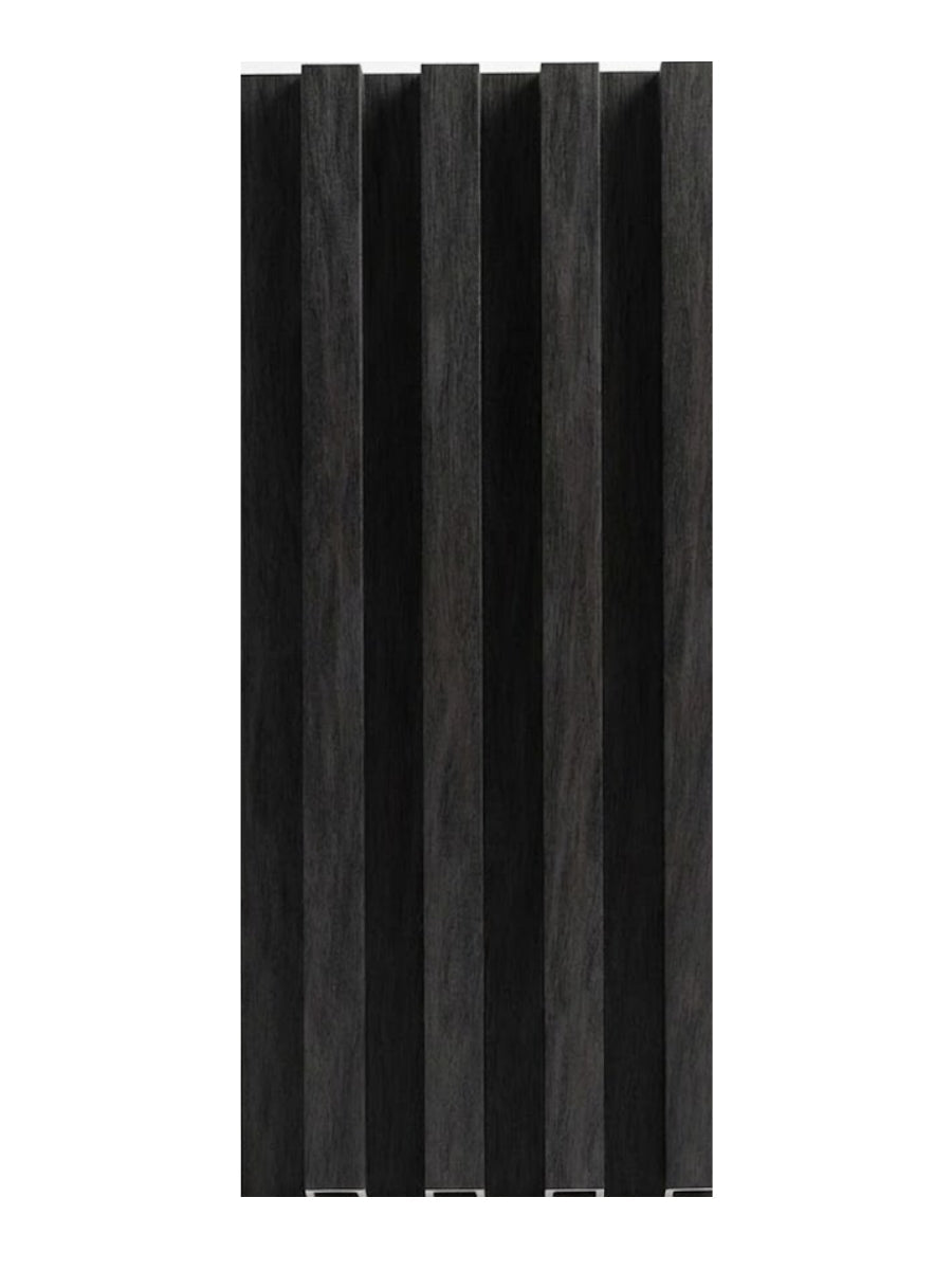 Dark Smoky Oak WPC Fluted 3D Wall Panels |  42.9 sq. ft./Box