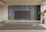 Silver Gold Marble UV Protected PVC Wall Panel - 4x8 ft, Fireproof & Waterproof, (32 sq. ft)