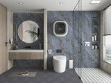 Silver Gold Marble UV Protected PVC Wall Panel - 4x8 ft, Fireproof & Waterproof, (32 sq. ft)