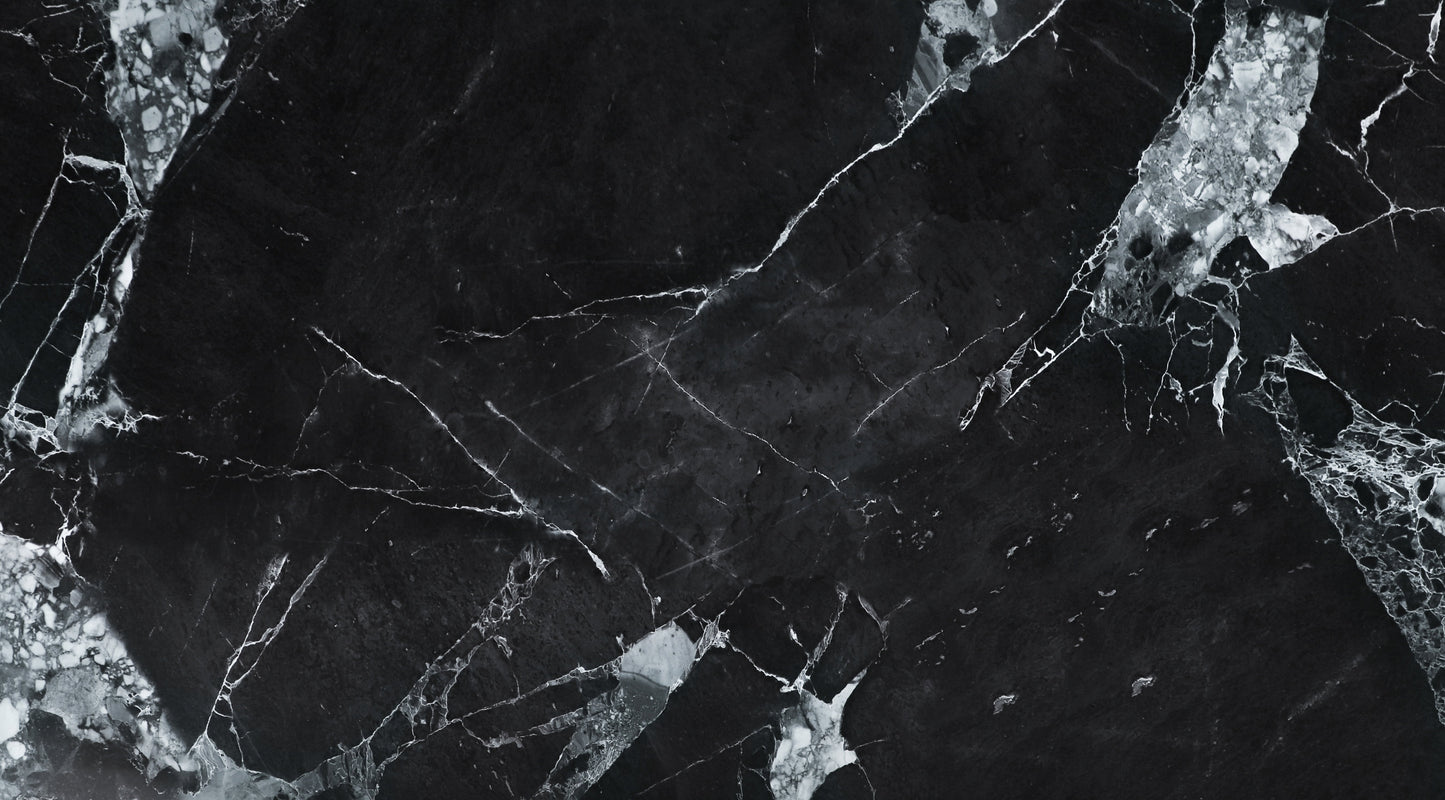 Black and White Marble UV Protected PVC Wall Panel - 4x8 ft, Fireproof & Waterproof, (32 sq. ft)