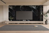 Black and White Marble UV Protected PVC Wall Panel - 4x8 ft, Fireproof & Waterproof, (32 sq. ft)