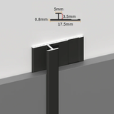 Aluminium Trim Connector for PVC Marble Sheets 