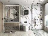 Ethereal Blush Marble UV Protected PVC Wall Panel - Bathroom