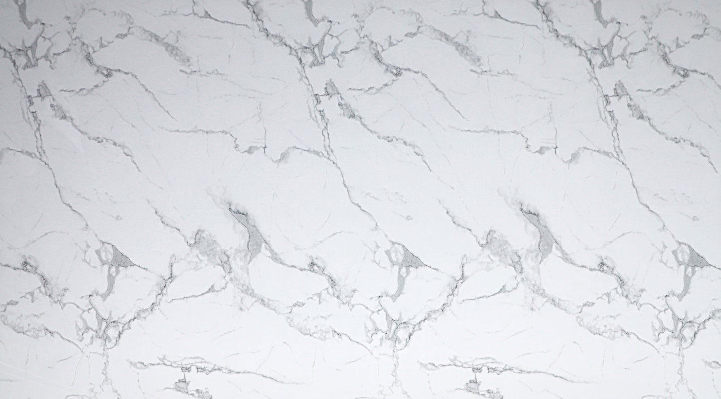 White Gray Pearl Marble UV Protected PVC Wall Panel - 4x8 ft, Fireproof & Waterproof, (32 sq. ft)