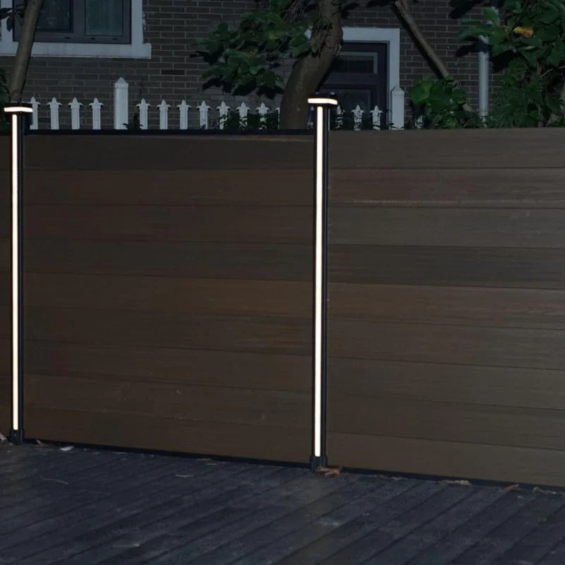 LED strip composite fence post
Fence post LED lighting
Easy install LED strip fence
Outdoor LED strip light post
Decorative composite fence lights