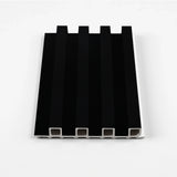 Luxe Noir Premium WPC fluted 3D wall panel sample texture detail