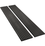 Luxury Black Acoustic Slat Wall Panels. NewGen Depot 