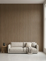 Decorative black WPC fluted panels for luxury wall décor