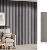 Koto Gray wood slat acoustic wall panels for sound absorption