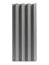 Oak Gray WPC Fluted 3D Wall Panels for Modern Interior Design