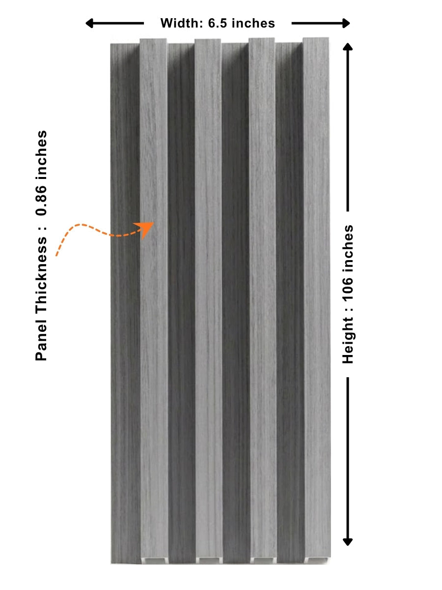 Premium Oak Gray Fluted Wall Panels for Contemporary Wall Décor