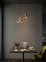 Oak Gray WPC Fluted Wall Panels for Modern Restaurant Interior Design