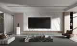 PVC 3D Marble Sheet Whitewave Azure. NewGen Depot. Living Room  With PVC Marble Sheets Design
