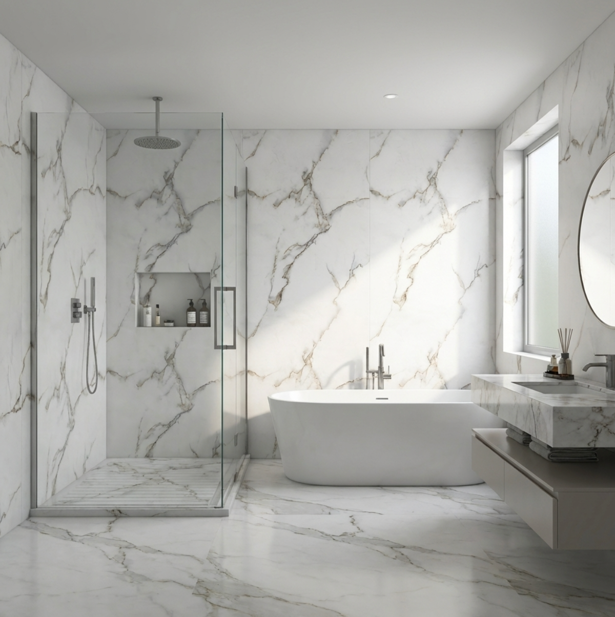 PVC wall panel with UV protection, waterproof Bathroom walls
