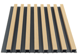 Premium light brown wooden fluted wall panels, 96” x 8.3”, warm vertical slats, stylish design, easy to install in NJ.