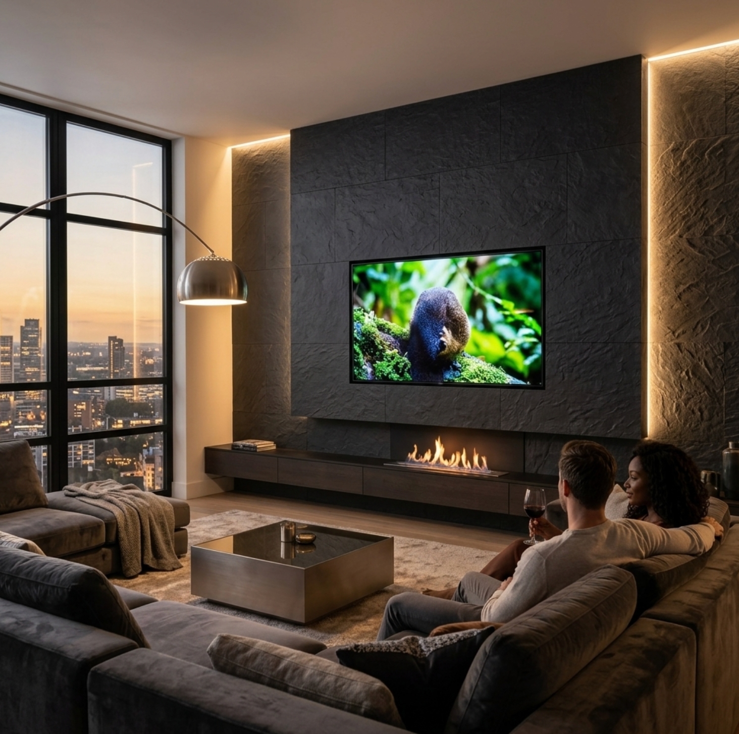 Black Flexible Soft Stone Wall Panels - 48" x 24" (4-Pack)