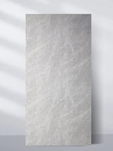 Serene Stone Marble UV-protected PVC wall panel, 4 x 8 ft, with soft gray veining