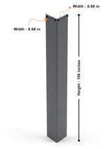 Silver Gray Metallic Trim 106 Inches
