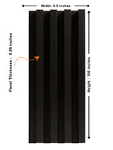 Walnut Ink Metallic WPC Fluted 3D Wall Panels |  42.9 sq. ft./Box
