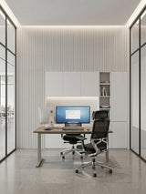 White Brushed WPC Fluted 3D Wall Panels for Modern Meeting Room Design