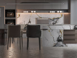White Deep Gray Marble Panel
UV Protected PVC Wall Panel
Fireproof Waterproof Marble Sheet
4x8 ft Decorative Wall Panel
Durable Indoor Marble Wall Panel