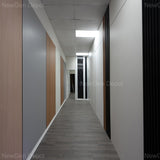 Elmwood Bamboo Charcoal Wood Veneer Panel – 8x4 ft, 8 mm, Fireproof & Waterproof, Ideal for Living Rooms & Offices