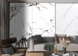 Glacier Vein Luxury Marble Veneer Wall Panels - Seamless Connection