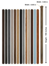 Trims for Acoustic & Fluted Wall Panels- 0.98 in. x 0.98 in. 106 in. Long
